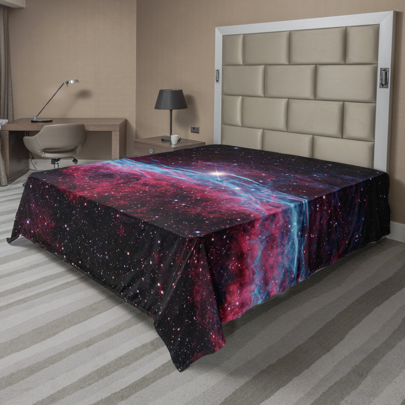 Microfiber No Pattern And Not Solid Color Flat Sheet, King Flat Sheet
