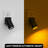 Black Swivel Cylinder Plug-In Dimmable Night Light Amber 2000K