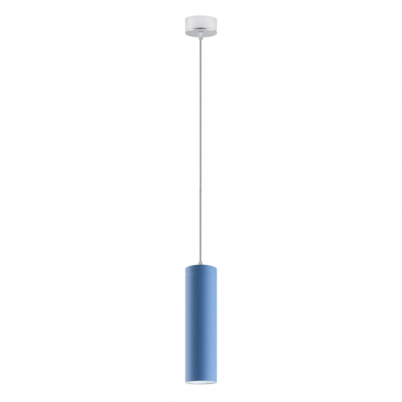 Murdoch 1 - Light Single Pendant, Brushed Nickel, Blue