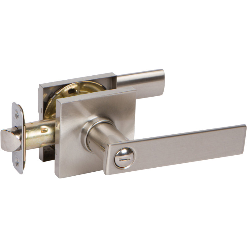 Levier de porte Delaney HK en nickel satiné, Nickel satiné