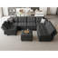 Canapé modulaire en U avec coussins en U 116,6 po Ashbury Ivery-46675919