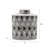 Mikasa Black And White Diamond 10.5 in. Ceramic Canister