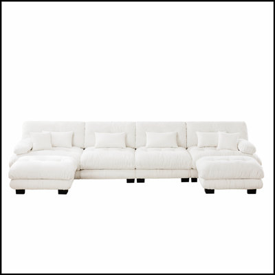 Canapé modulaire confortable avec repose-pieds pour le salon, siège élégant et polyvalent
