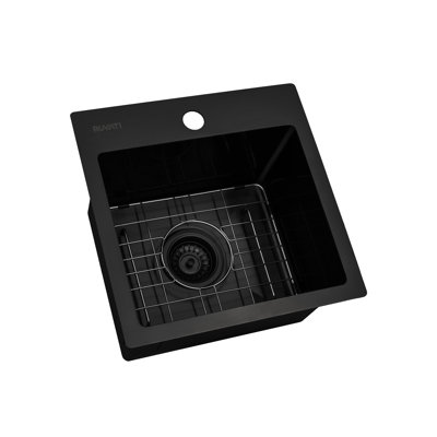Ruvati 15 inch Stainless Steel Drop-in Topmount Bar Prep Sink Single Bowl