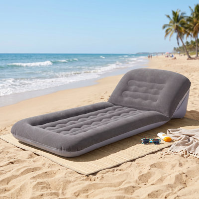 Canapé-lit gonflable, méridienne gonflable avec dossier réglable, canapé gonflable portatif en PVC pour voyage à la plage