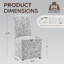 Upholstered Dining Chair With Skirted Design, Multiple Colours & Patterns Available-1050379047