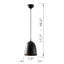 Lustre industriel moderne, structure en fer noir, 43,3 po x 43,3 po x 44,5 po | Câble réglable de 35,4 pouces | Certifié IP20 | Parfait pour les décors scandinaves et fantaisistes | Éclairage élégant pour la maison et le bureau-57342456-57342402-57342404