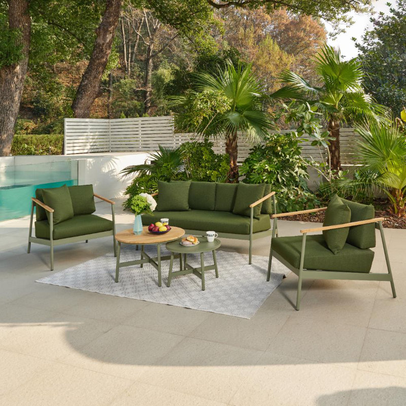 Charneshia Aluminium Garden Set, Green