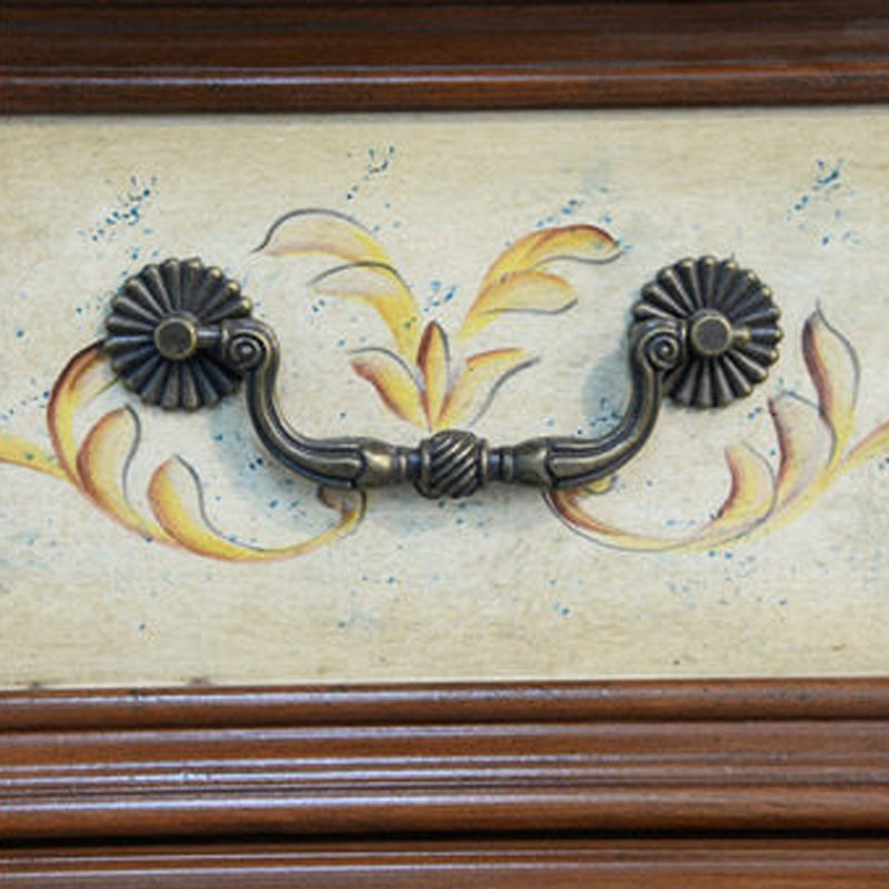 Artistic painted drawer accent chest