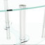 Table basse ovale en verre transparent-788625899