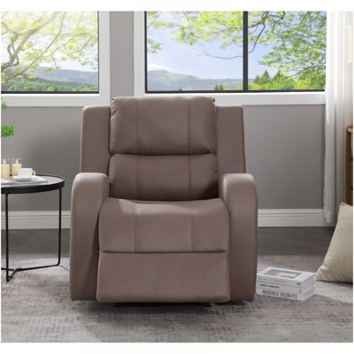 Fauteuil inclinable manuel moderne en similicuir