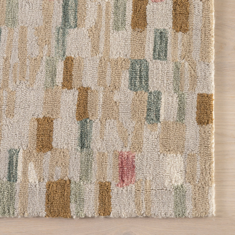 Ashmore Multi Hand Micro Hooked Wool Rug, Rectangle 9'6" x 13'6"