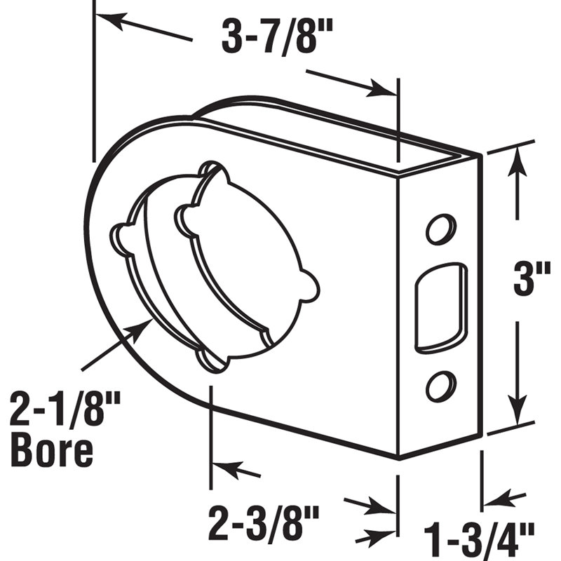 Renfort de porte Bright Bright, 1-3/4"