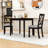 Space-Saving Extendable Dining Set – Foldable Drop Leaf Table with 2 Upholstered Chairs-903012615