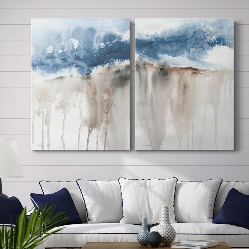 Windy Cliff I - ensemble de 2 reproductions d'art, H 32 po x l 48 po x P 1 po, Toile tendue, Pas de tapis