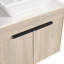 Ensemble de meuble-lavabo mural 24 po avec lavabo en céramique