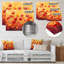 «Orange Dancing parmi les fleurs sauvages III», impression murale en métal, fleurs traditionnelles-821361443