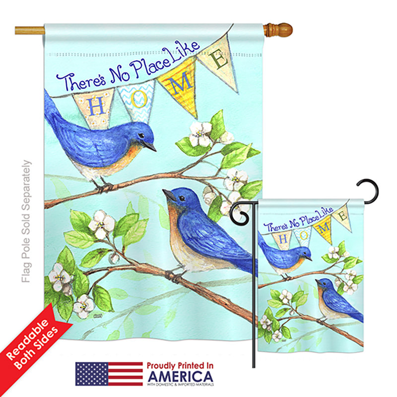 Polyester à 2 côtés 40 x 28 po drapeau de jardin