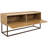 Industrial Console Table with Pull-Down Front Panel and 2 Inner Compartments