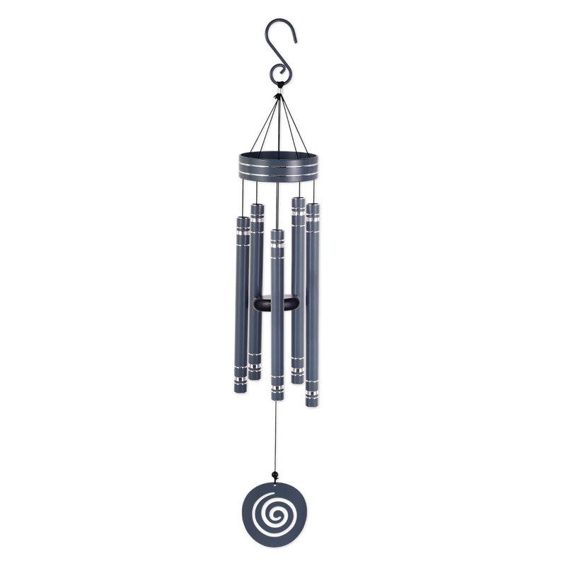 Carillon Hunnicutt, H 41 po x l 5,5 po x P 2,25 po, Gris