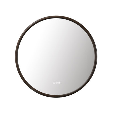 Miroir anti-buée en chêne naturel Veener