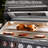 6-Burner Propane Gas Grill Island Outdoor Kitchen With Rotisserie Refrigerator Sink Storage Cabinet In Stainless Steel-121387627