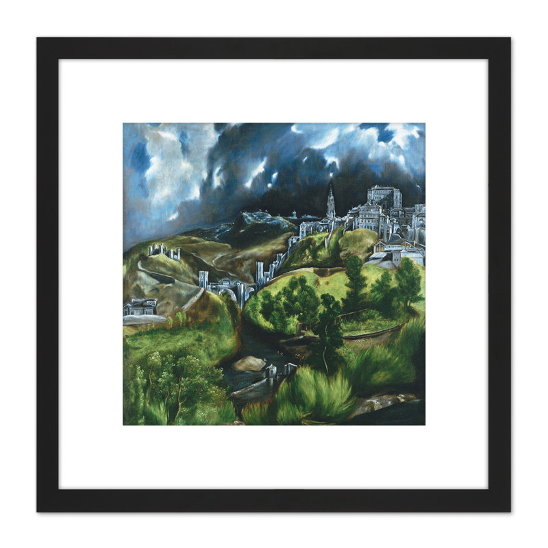 El Greco View Of Toledo Spain Expressive by El Greco - Single Picture Frame Painting