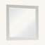 Miroir en bois avec détails moulés, blanc