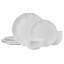 Mikasa Belle Scalloped 12 Piece Dinnerware Set, Service for 4