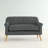 Maslynn Upholstered 49.75'' Reception Loveseat