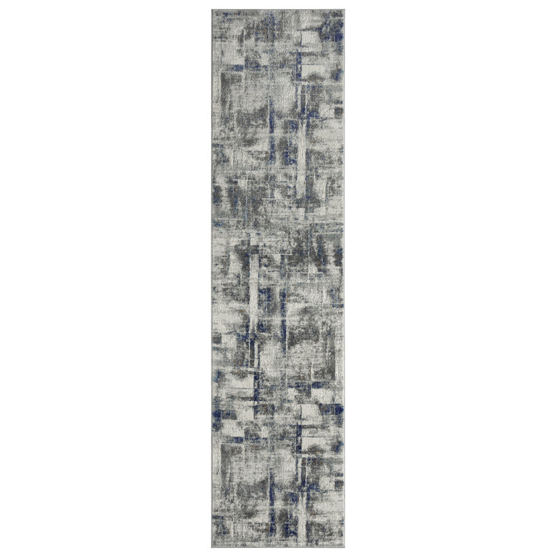 Tapis bleu / gris Michigamme