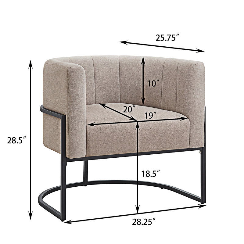 Chaise d'appoint rembourrée