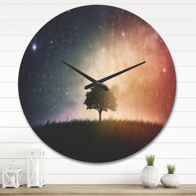 Horloge murale simple en bois