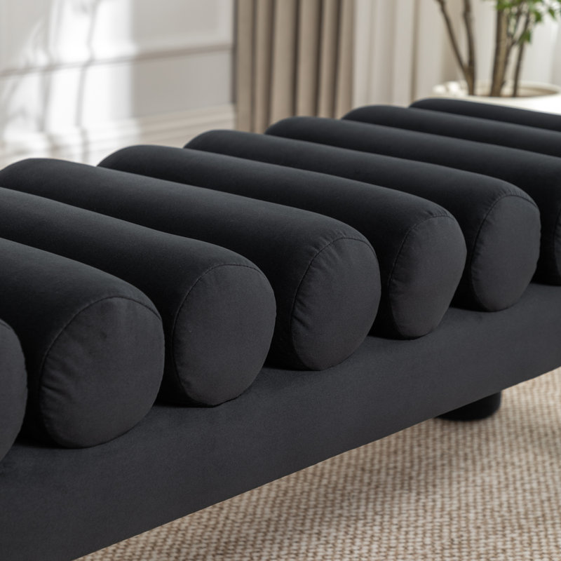 Banc rembourré Alric, Black