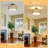 Christon Rattan LED Semi Flush Mount