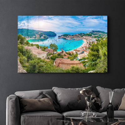 Elegant Tempered Glass Wall Art Painting, 18.1 x 28.3 inches | 100% Tempered Glass, Thickness: 0.16 inches | UV Printed for Vibrant Colors & Durability | Perfect for Home Decor & Modern Aesthetics