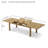 CHELSEA RECTANGULAR DOUBLE EXTENSION TABLE