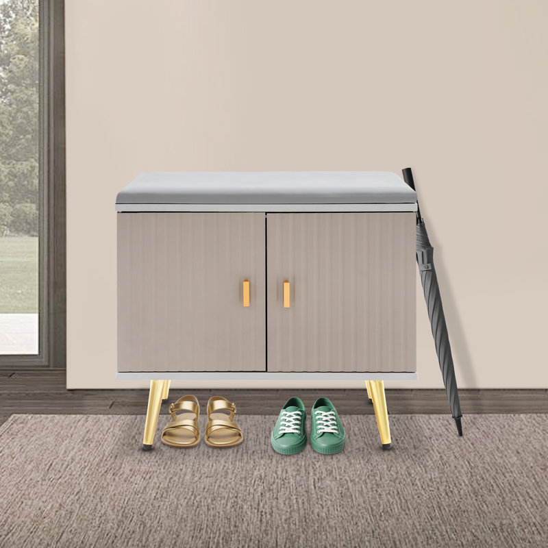 23.6*12.6 In Shoe Storage Bench, Taupe