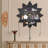 Chakra Lotus Flower Crystal Display Shelf With LED Light - Boho Wall Mounted Wooden Shelf For Crystals, Stones, Trinkets, Witchy Home Decor, Sun Moon Design