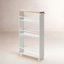 Tower Yamazaki Home Rolling Slim Storage Three Tier Utility Cart With Handle, Steel, Handle, Wheels