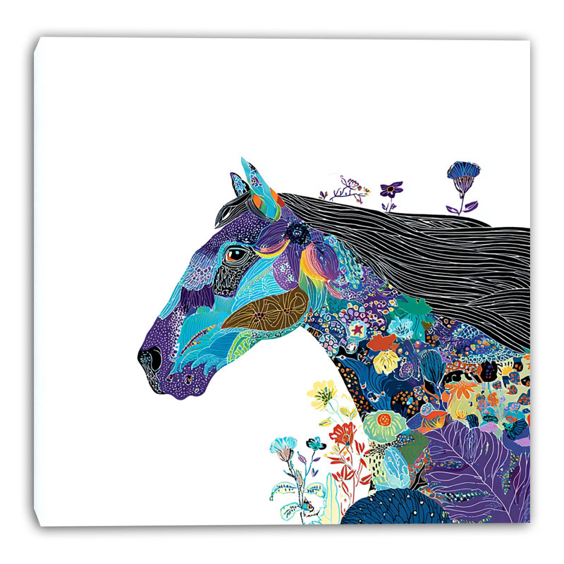 Art mural sur toile Midnight Meadow, L 20 po x H 20 po x P 1,5 po