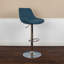 Tabouret de bar pivotant à hauteur réglable au gaz contemporain avec coussin de soutien - Tabouret de cuisine-1502588052