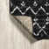 Kateshia Moroccan HYPE Boho Vintage Diamond Black/Ivory Rug
