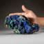 Azurite and Malachite from Ahouli Mines, Aouli, Zeida-Aouli-Mibladen belt, Midelt Province, Morocco