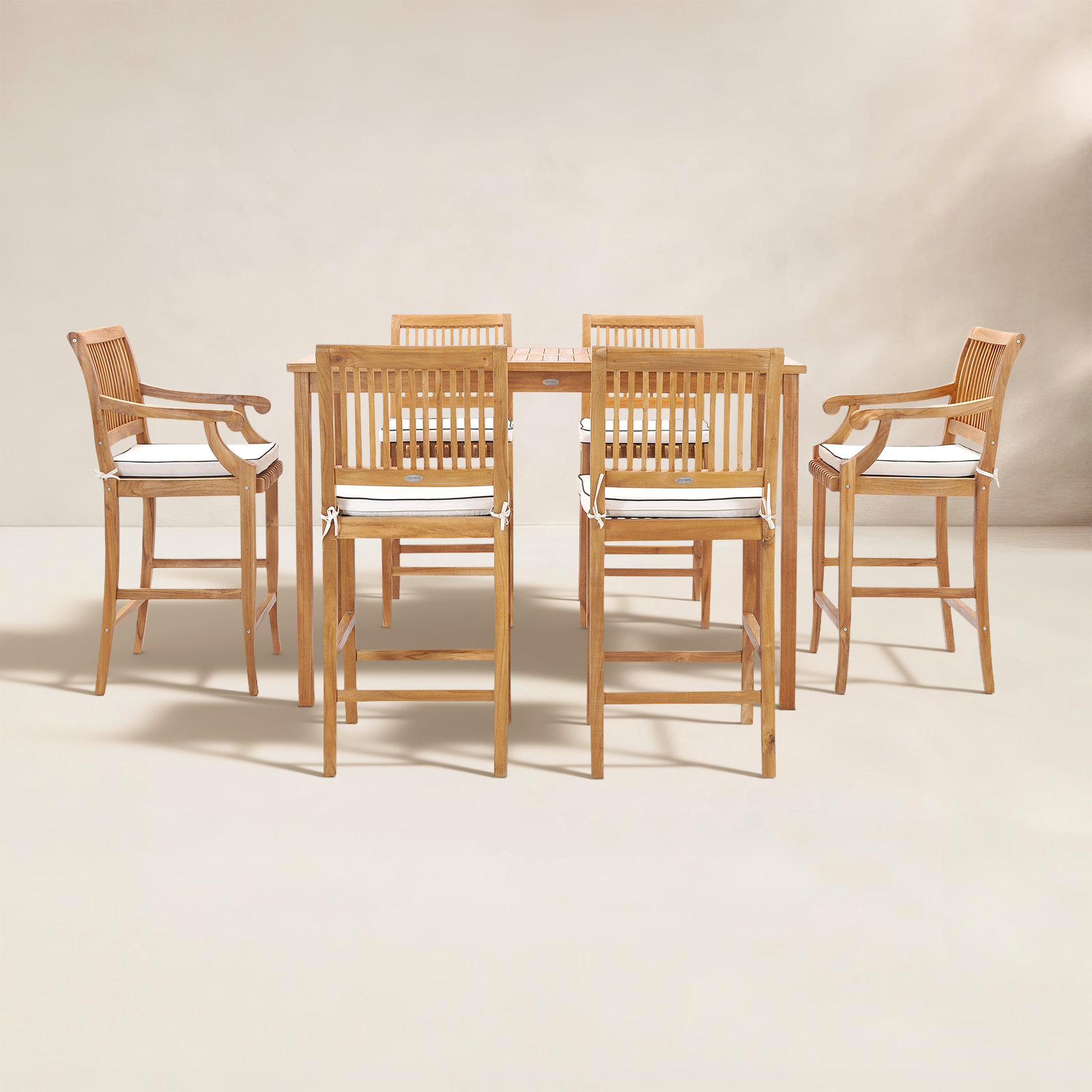 63" Teak Patio Bistro Set