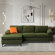 Wade Logan® Avrianna 2 - Piece Upholstered Sectional & Reviews | Wayfair