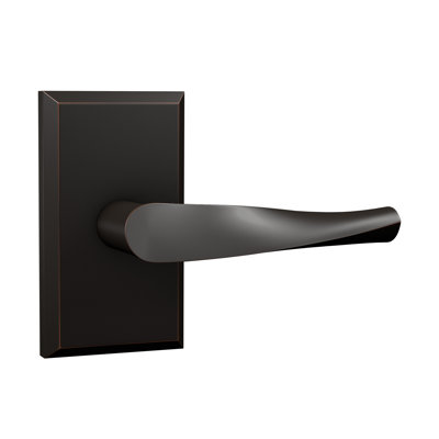Bravura 935-G1 Meridian Passage Lever on Beveled Rectangular  Rose in Oil Rubbed Bronze - LH