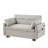 Upholstered Loveseat with Adjsutable Backrest, Storage Pockets, 2 Soft Pillows and USB Ports-717740522