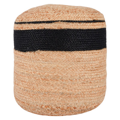 Faro Handwoven Jute Pouf