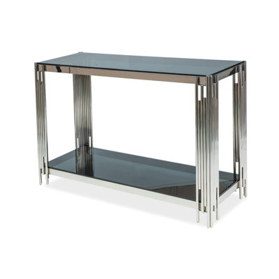 Dayro 40.00cm Glass Top Console Table